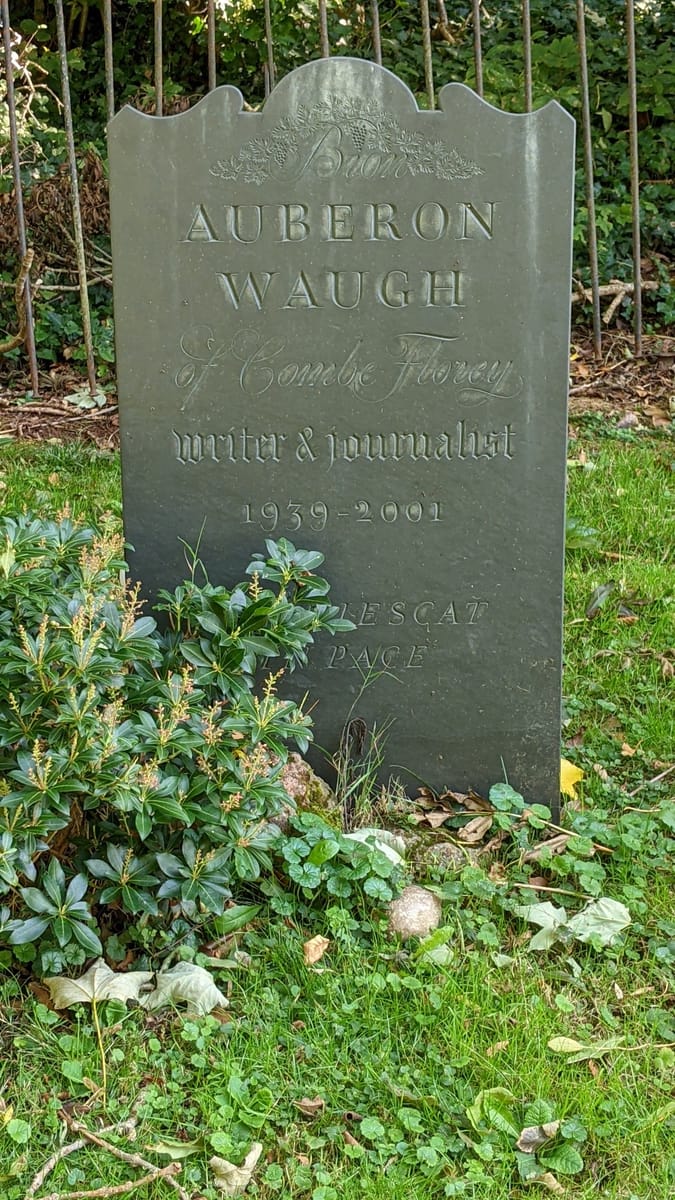 Auberon Waugh's Headstone
