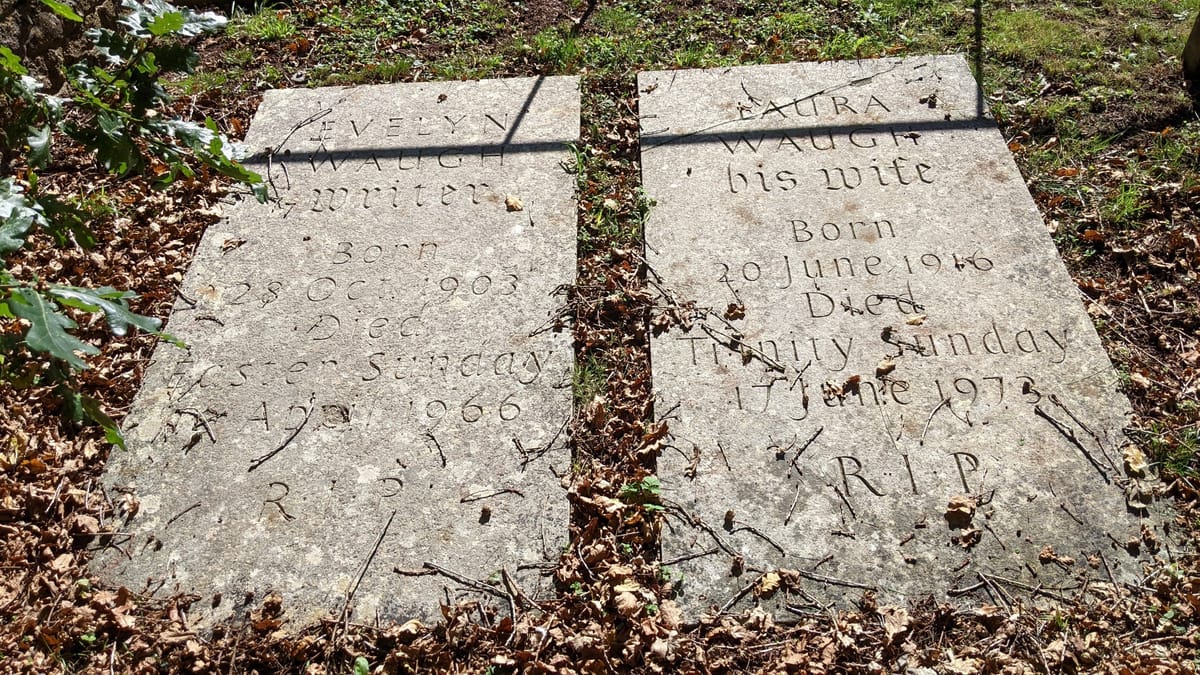 Grave Stones for Evelyn and Laura Waugh