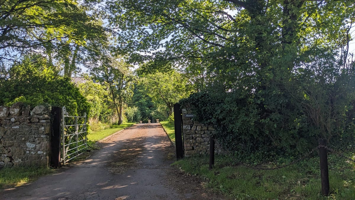 Entanance to Old Moores Farmhouse