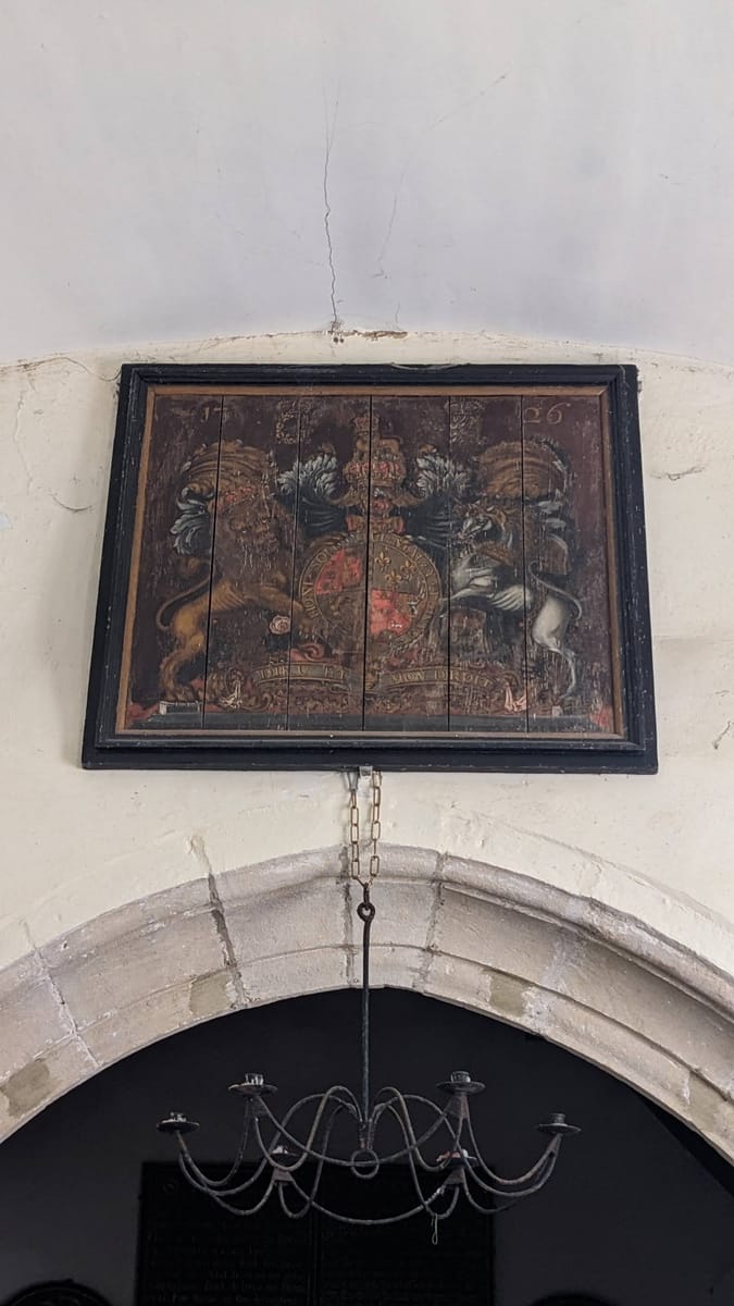George 1st Royal Coat of Arms- dated 1726