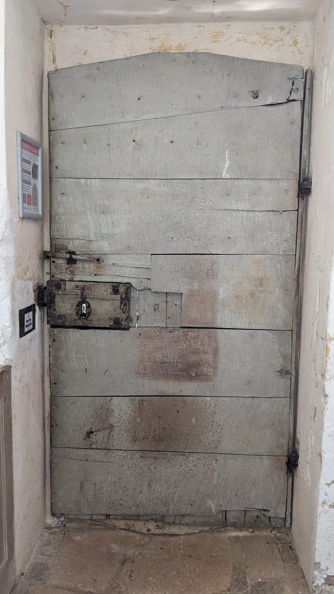 Rear of Door - showing lock case in situ