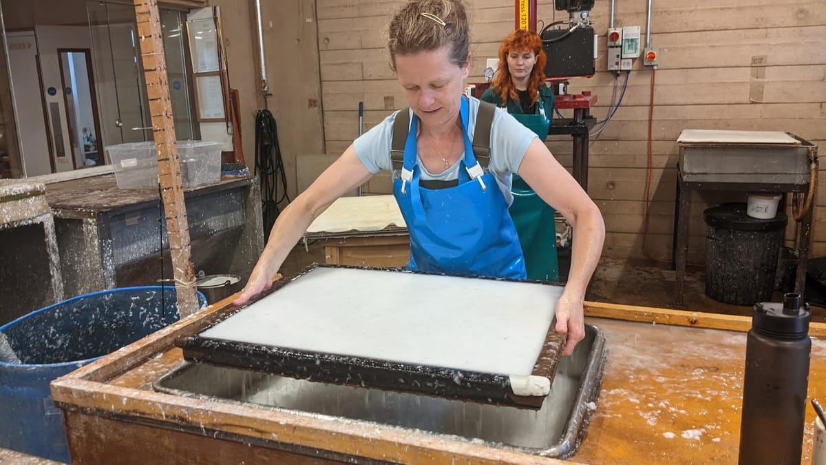 The craft of Handmade Paper - Two Rivers Paper Company